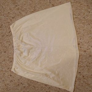 Vintage lace trim slip skirt